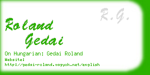 roland gedai business card